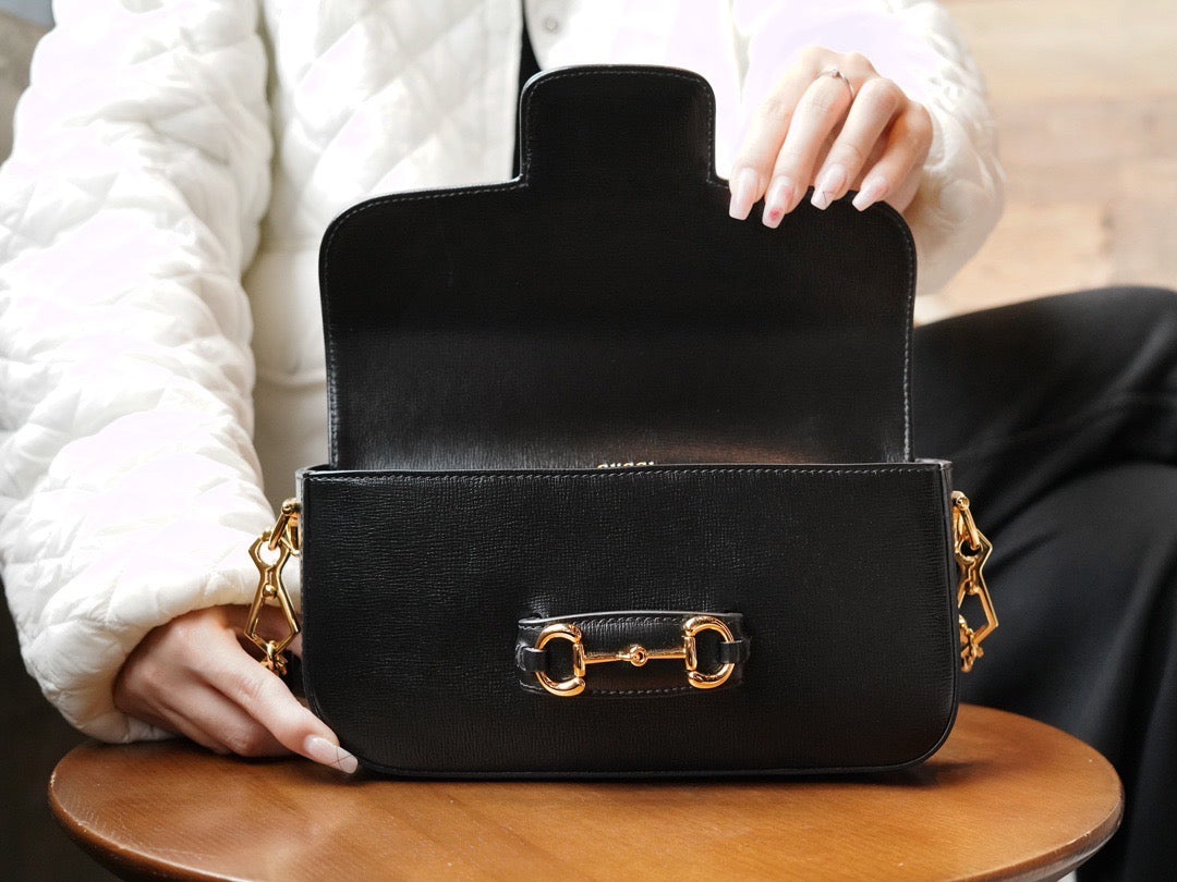Gucci Bags- Gucci Horsebit 1955 Small Bag Luxury Designer Leather Handbag