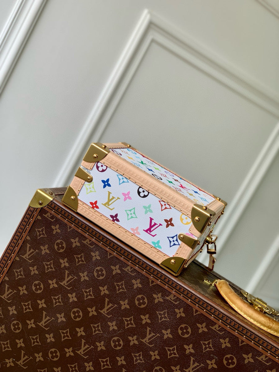 Louis Vuitton Bags- Louis Vuitton Lou x Murakami Petite Valise Bag Luxury Designer Leather Handbag