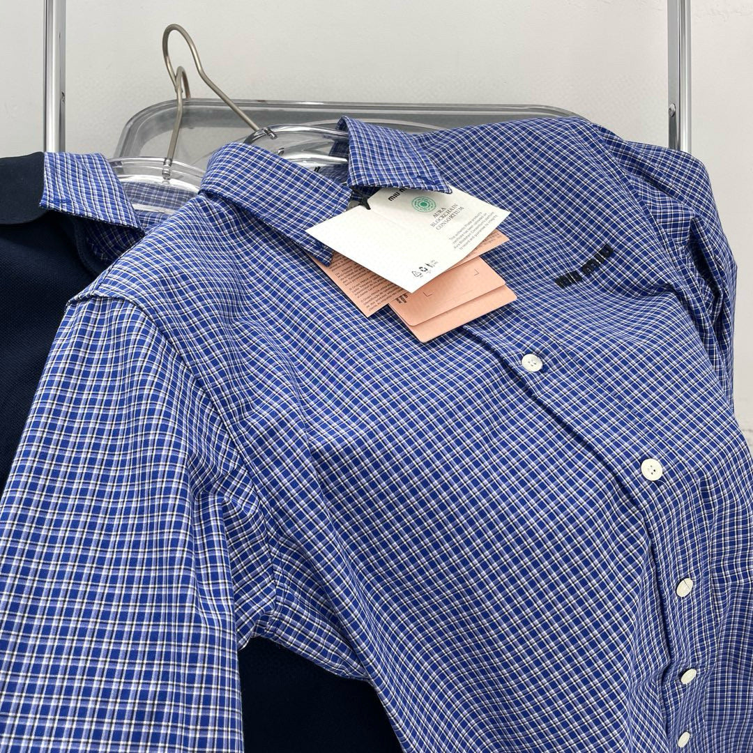 Tops- Miu M Shirt Premium Designer Casual Top