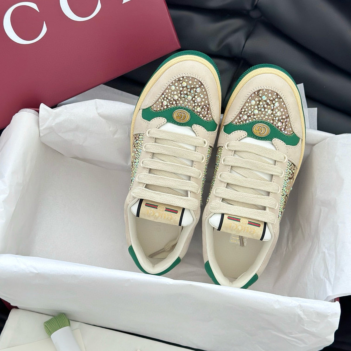 Gucci Shoes- Gucci Screener Trainers Premium Designer Casual Shoes