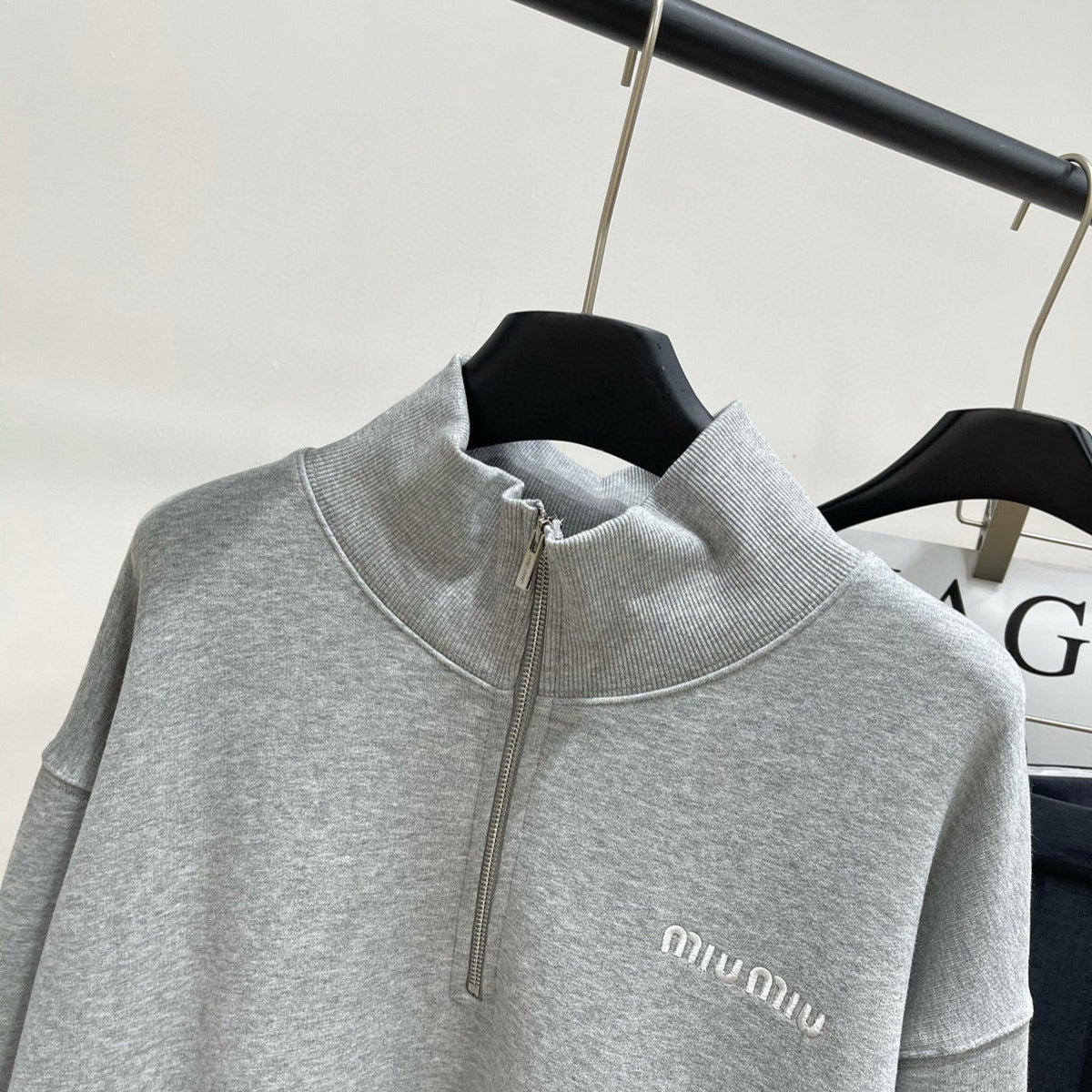 Hoodies- Miu M Zip Sweatshirt Premium Designer Casual Hoodie