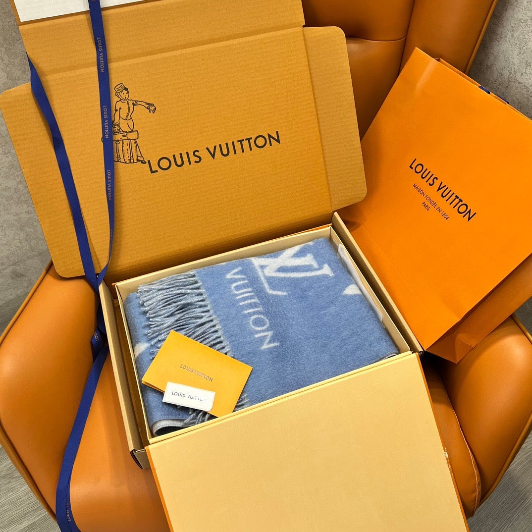 Louis Vuitton Scarves- Louis Vuitton Lou Scarf Luxury Designer Silk Scarf