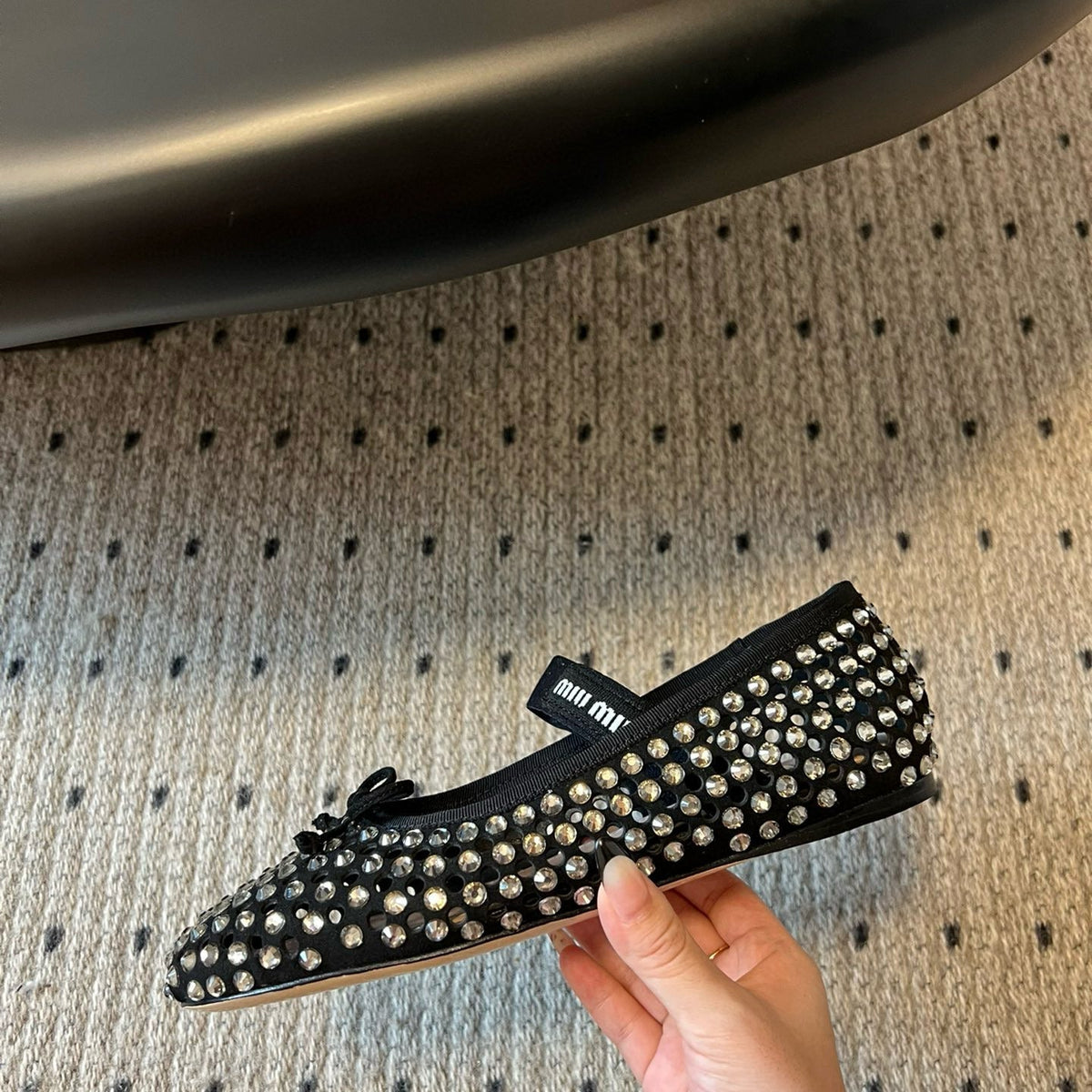 Shoes- Miu M Ballet Flats Luxury Lifestyle Designer Footwear
