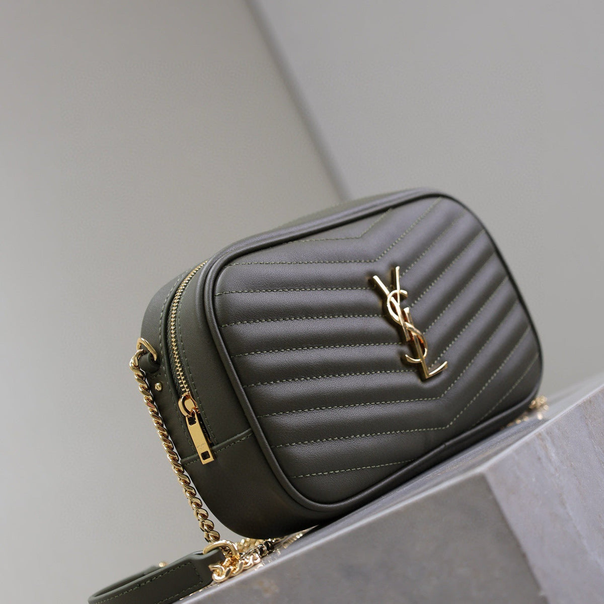 Saint Laurent Bags- Saint Laurent Lou Mini Bag Elegant Everyday Designer Handbag