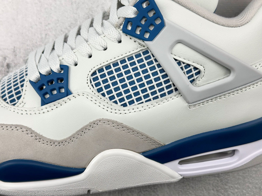 Jordan Shoes- Jordan 4 Military Blue Comfortable Everyday Designer Shoes