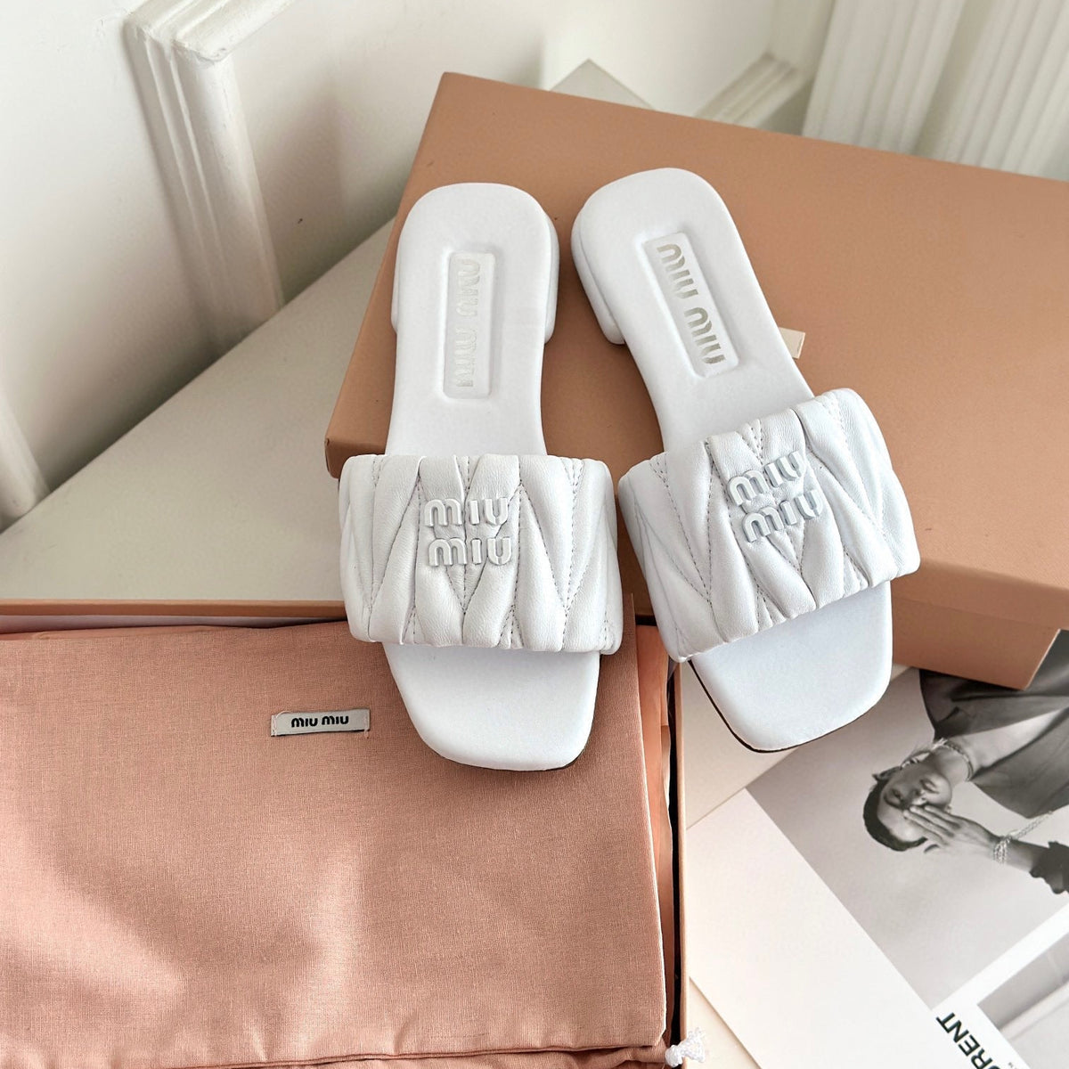Shoes- Miu M Sandals Premium Designer Casual Shoes