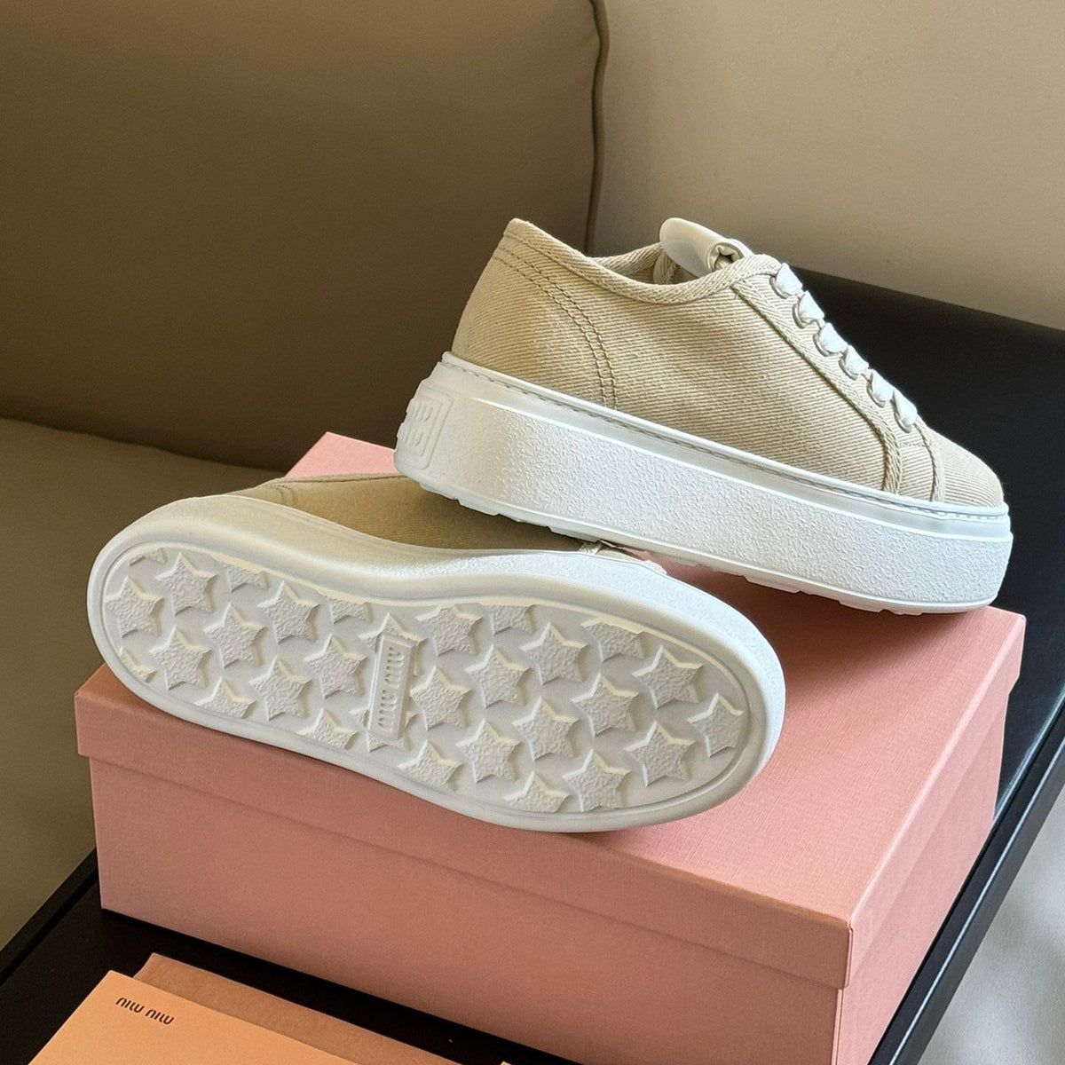 Shoes- Miu M Trainers Comfortable Everyday Designer Shoes