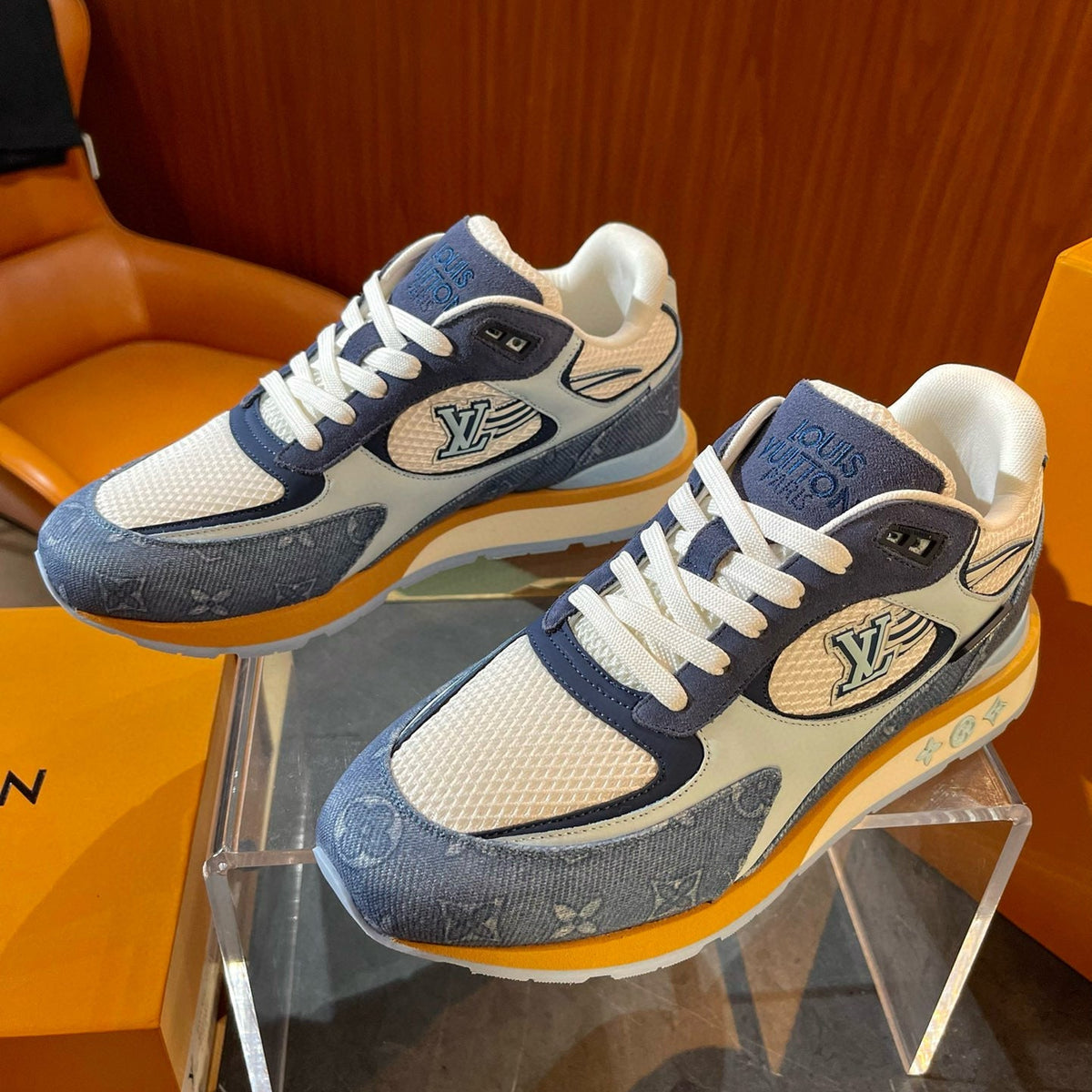 Louis Vuitton Shoes- Louis Vuitton Lou Trainers Comfortable Everyday Designer Shoes