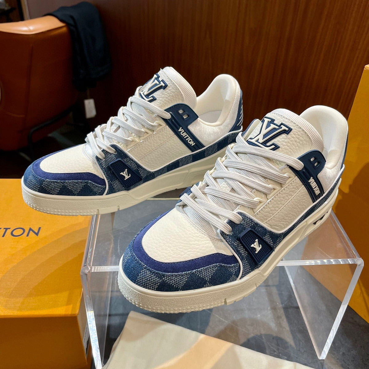 Louis Vuitton Shoes- Louis Vuitton Lou Trainers Comfortable Everyday Designer Shoes