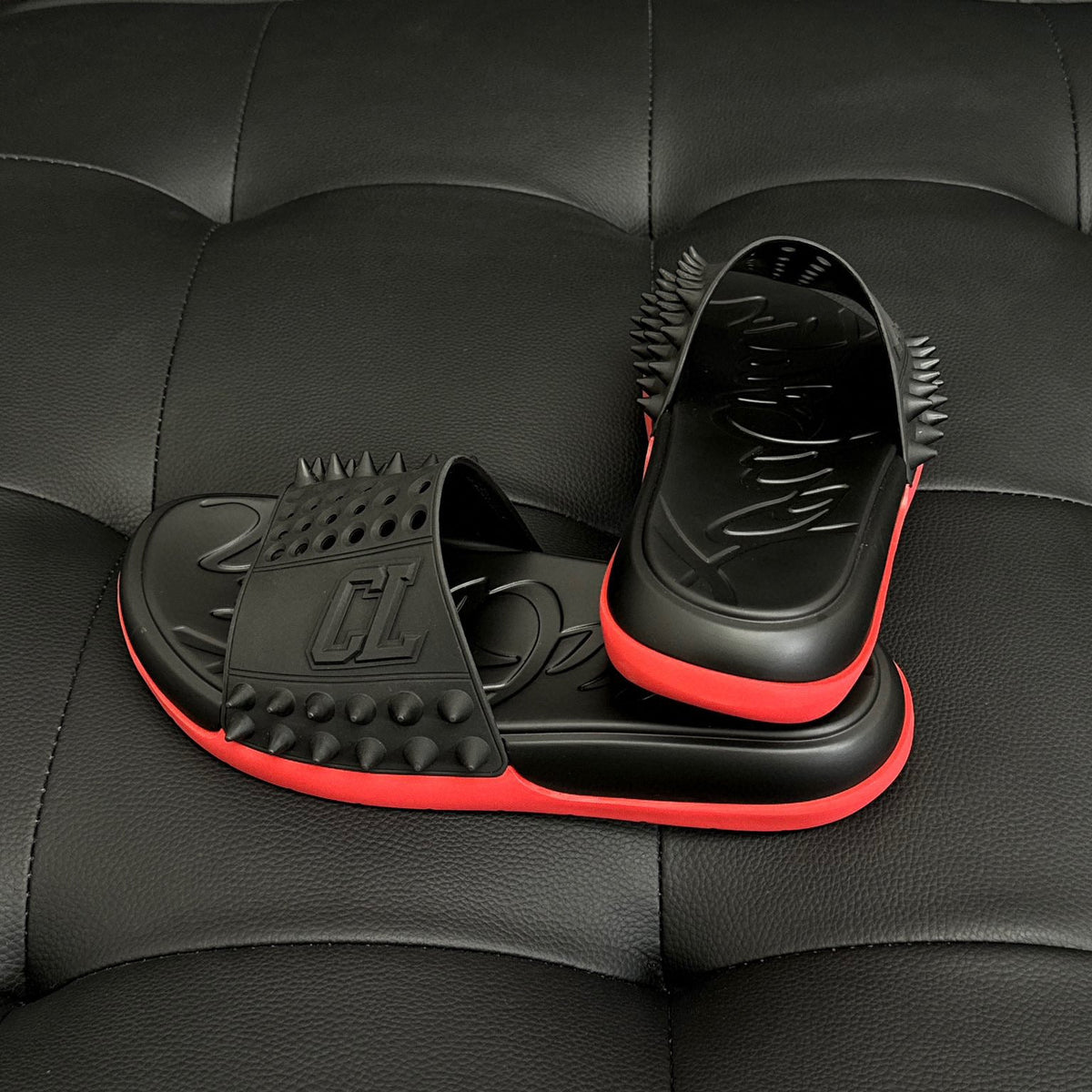 Shoes- Cl Spike Slides Premium Designer Casual Shoes