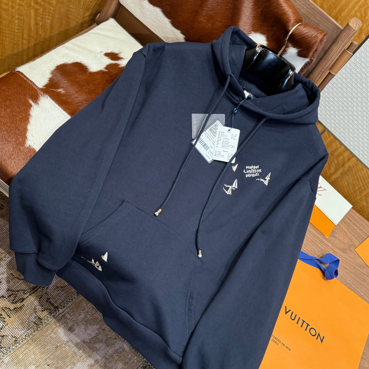 Louis Vuitton Hoodies- Louis Vuitton Lou Hoodie Premium Designer Casual Hoodie
