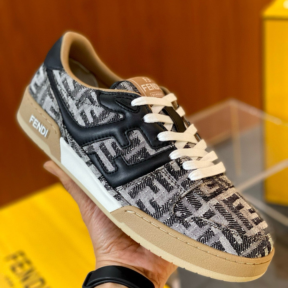 Shoes- Fen Match Sneaker Premium Designer Casual Shoes