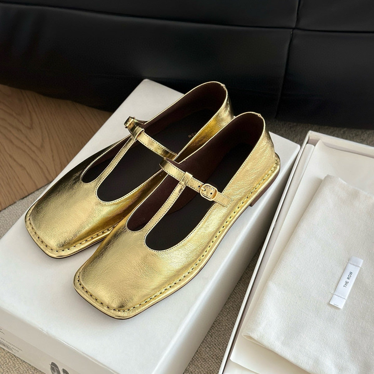 The Row Accessories- The Row T Strap Flats Luxury Designer Fashion Accessory