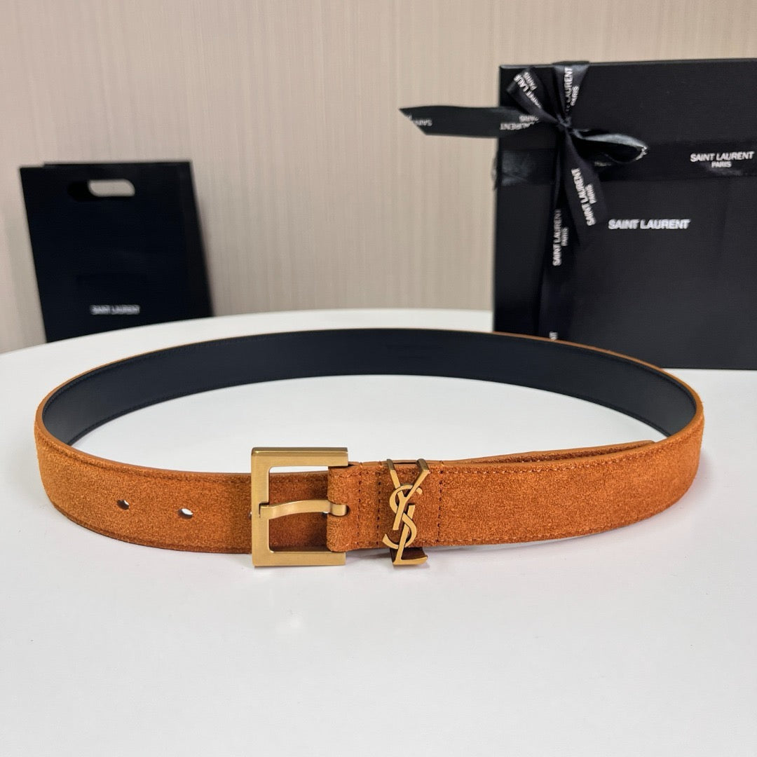 Saint Laurent Belts- Saint Laurent Belt 3 Cm Premium Leather Designer Belt