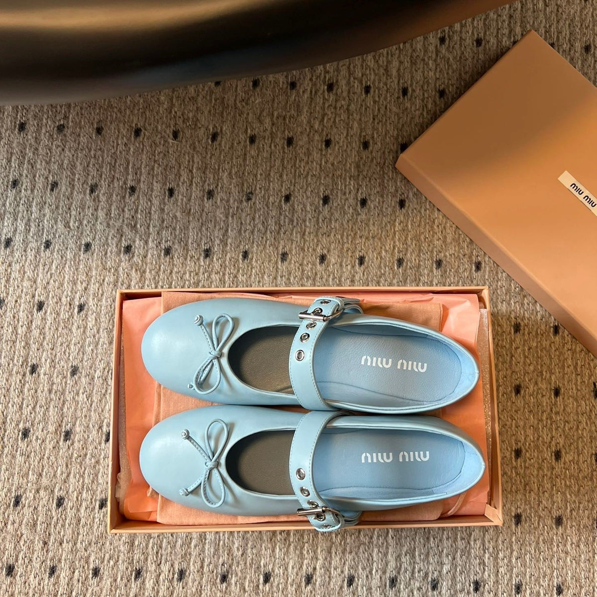 Shoes- Miu M Ballerina Flats Comfortable Everyday Designer Shoes