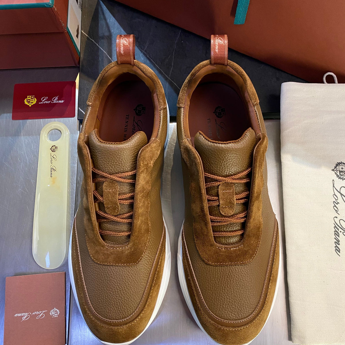 Shoes- Loro P Modular Walk Sneakers Premium Designer Casual Shoes