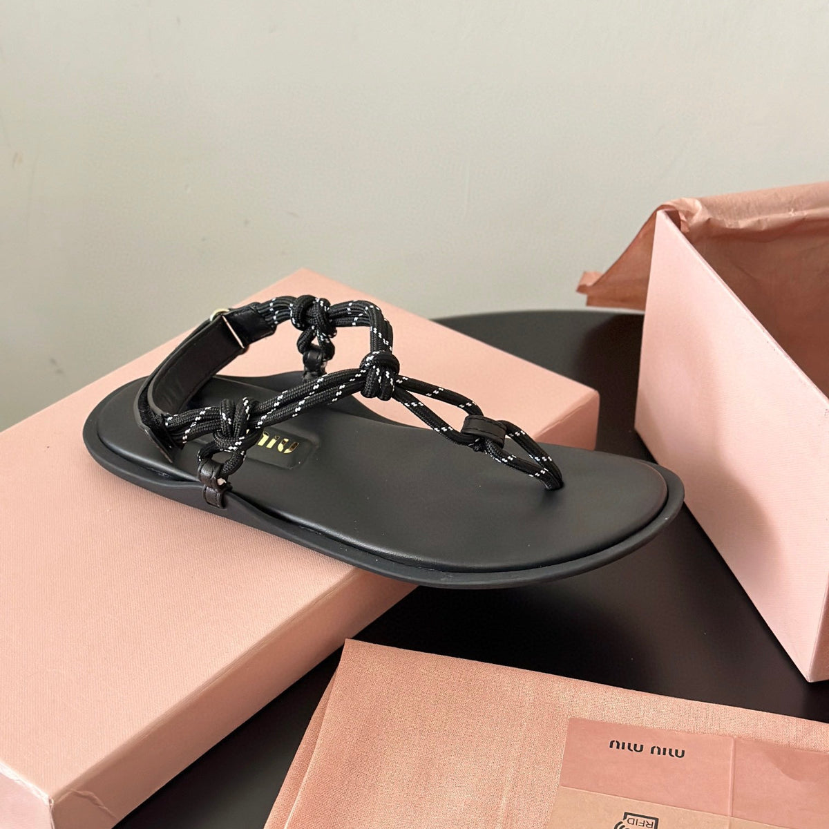 Shoes- Miu M Sandals Premium Designer Casual Shoes