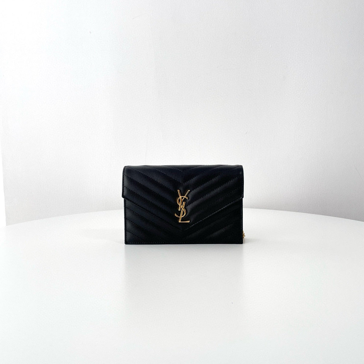 Saint Laurent Wallets- Saint Laurent Cassandre Envelope Wallet On Chain Premium Leather Designer Wallet