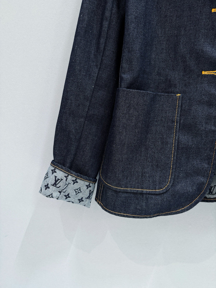 Louis Vuitton Jackets- Louis Vuitton Lou Denim Blazer Stylish Everyday Designer Outerwear