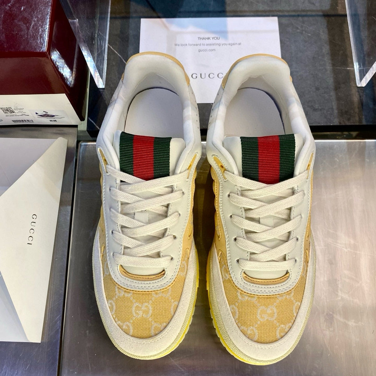 Gucci Shoes- Gucci Re Web Sneakers Luxury Lifestyle Designer Footwear