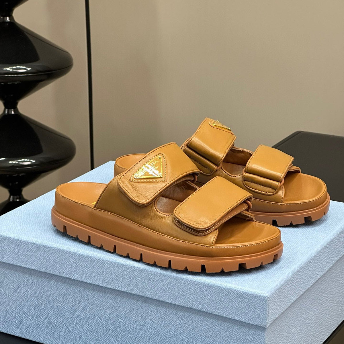 Shoes- Pd Nappa Leather Slides Comfortable Everyday Designer Shoes