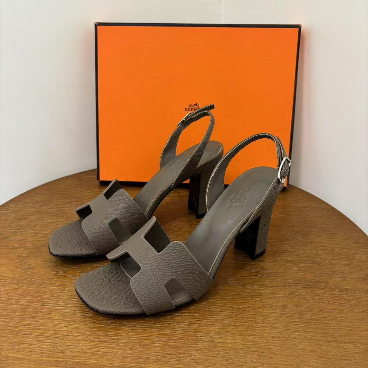 Shoes- Herm Heeled Sandals Premium Designer Casual Shoes