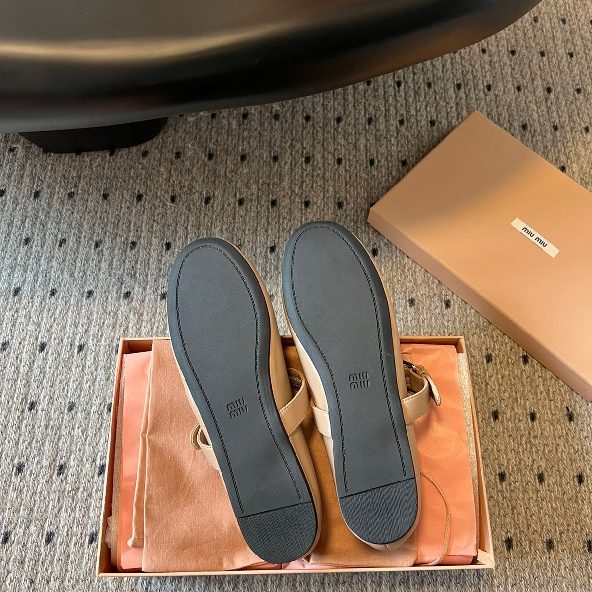 Shoes- Miu M Ballerina Flats Comfortable Everyday Designer Shoes