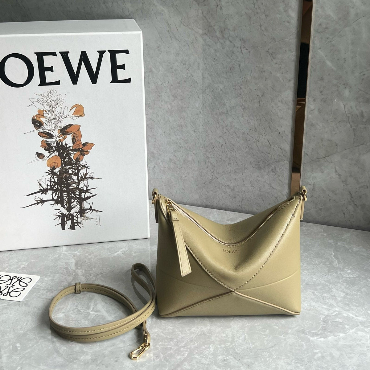 Bags- Loew Puzzle Fold Pouch Elegant Everyday Designer Handbag