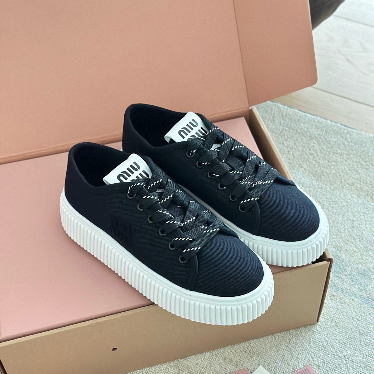 Shoes- Miu M Trainers Premium Designer Casual Shoes