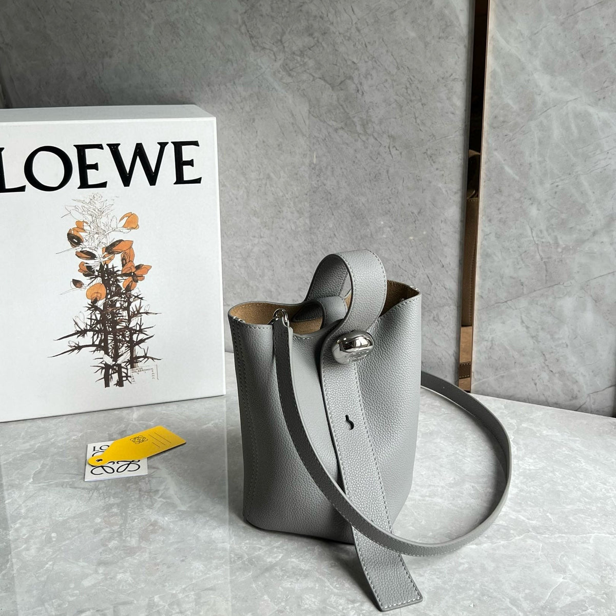 Bags- Loew Mini Pebble Bucket Bag Elegant Everyday Designer Handbag