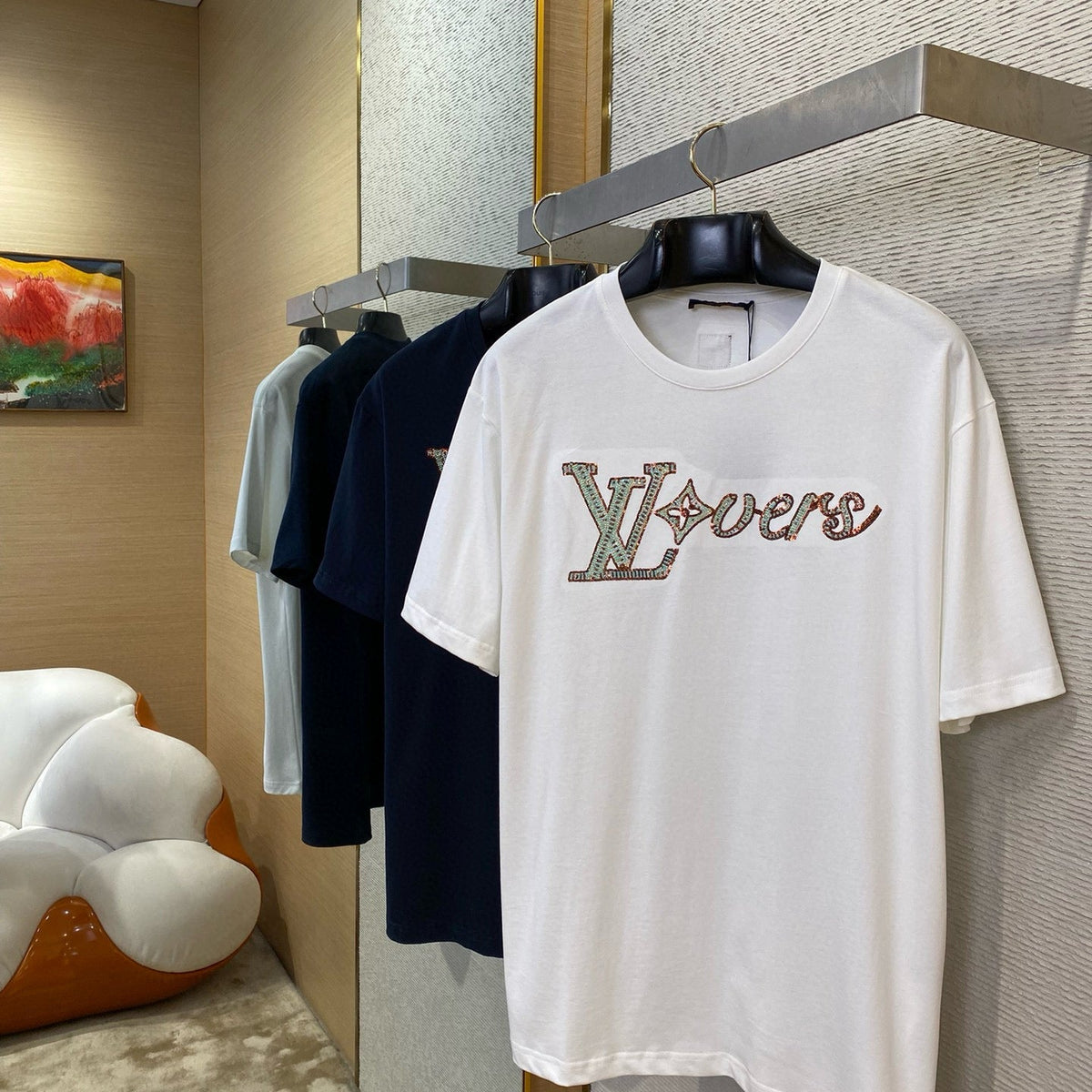 Louis Vuitton T-Shirts- Louis Vuitton Lou T-shirt Premium Designer Cotton T-Shirt