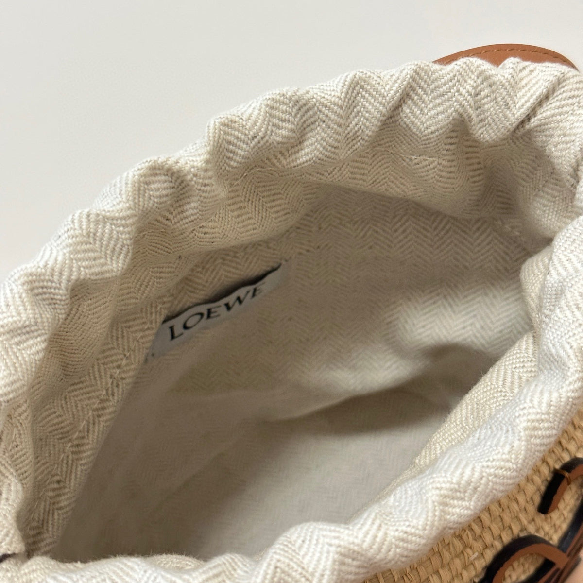 Bags- Loew x Paula’s Ibiza Beehive Basket Bag Luxury Designer Leather Handbag