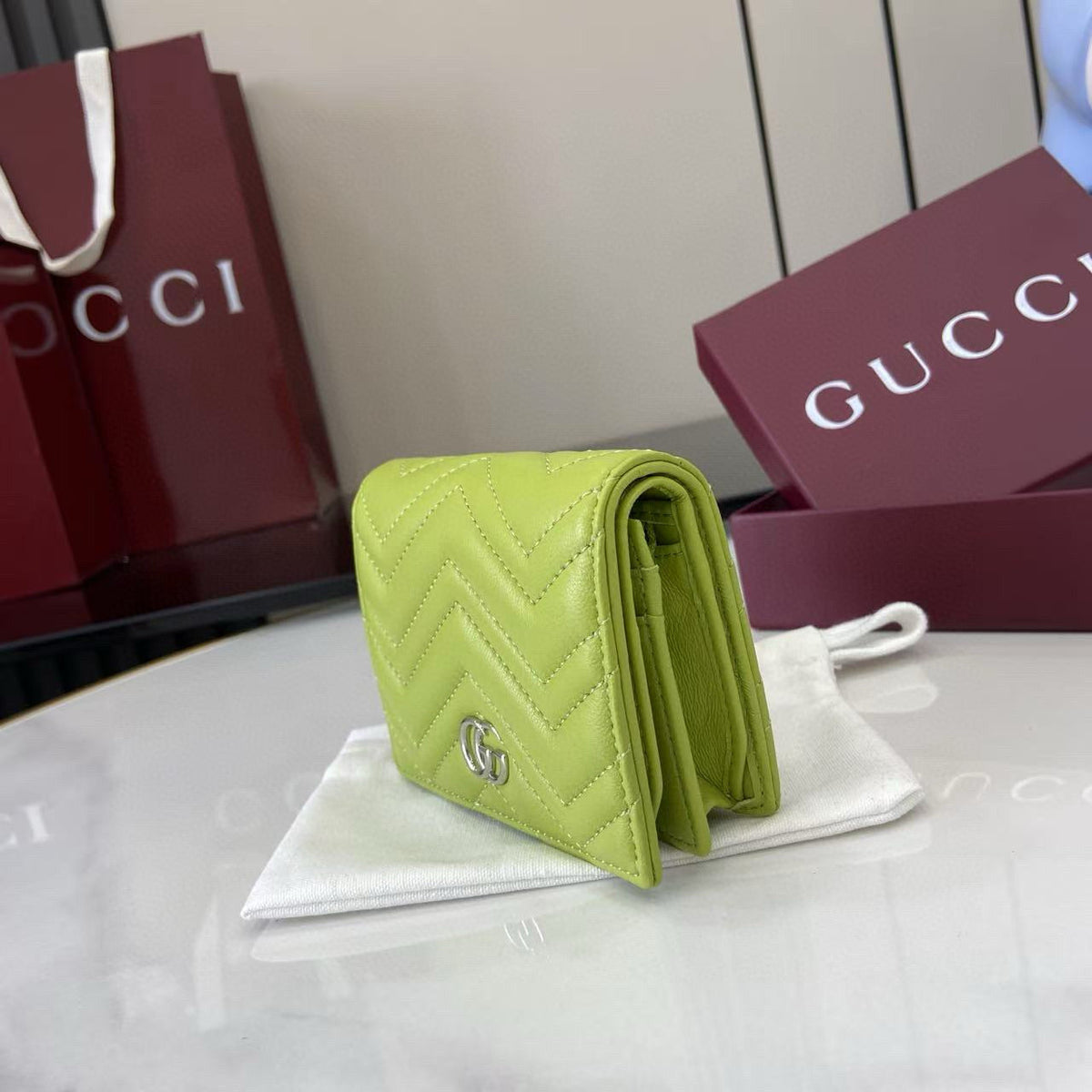 Gucci Wallets- Gucci Marmont Small Wallet Elegant Everyday Leather Wallet