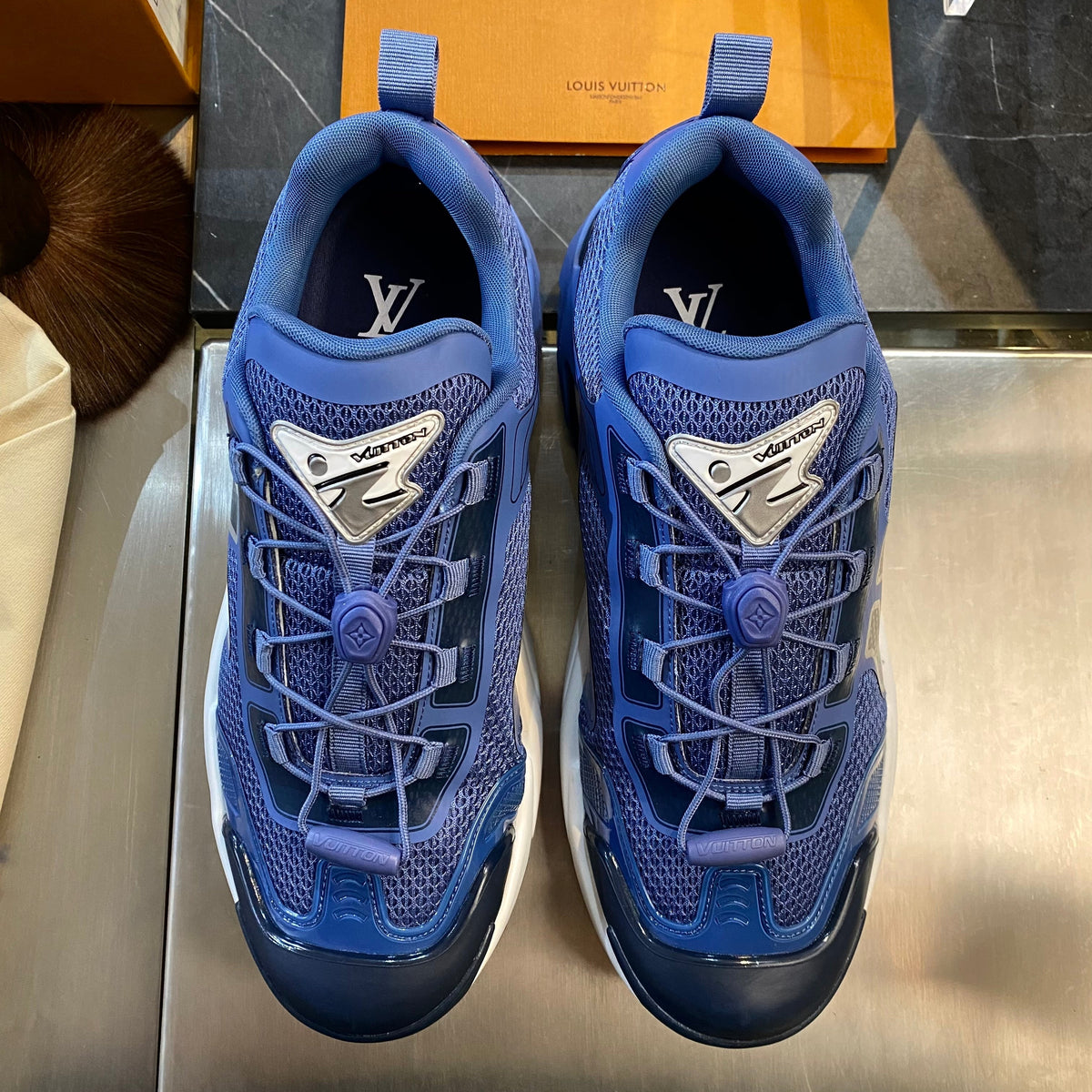 Louis Vuitton Shoes- Louis Vuitton Lou Runner Tatic Sneaker Premium Designer Casual Shoes