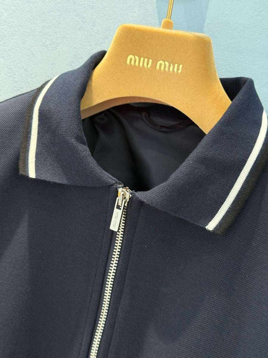 Sweaters- Miu M Zip Jumper Luxury Designer Knit Sweater