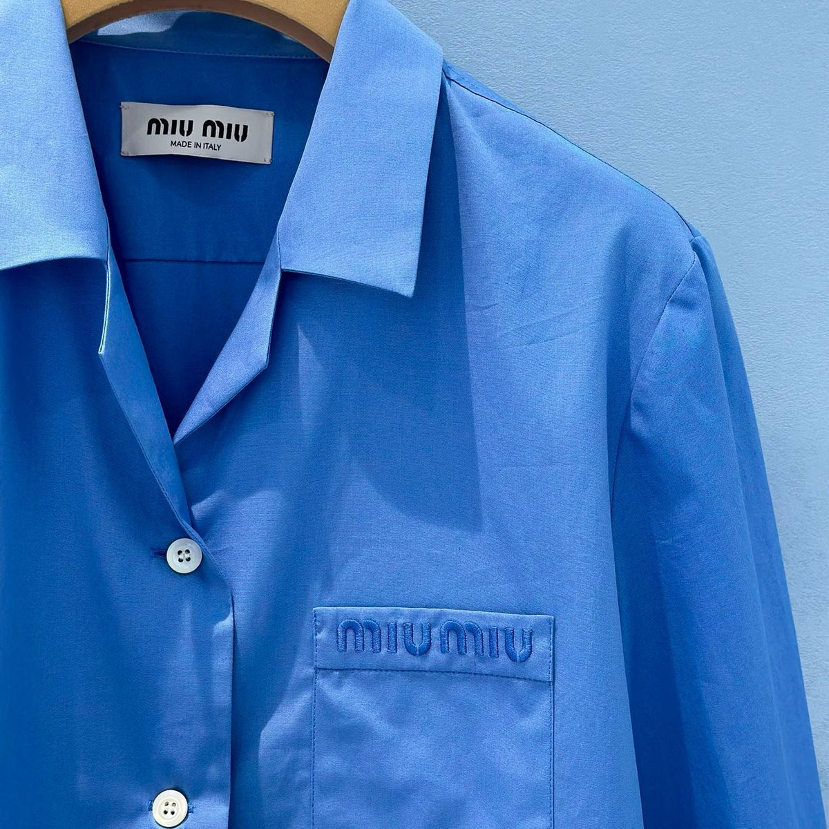 Tops- Miu M Shirt Elegant Everyday Designer Top