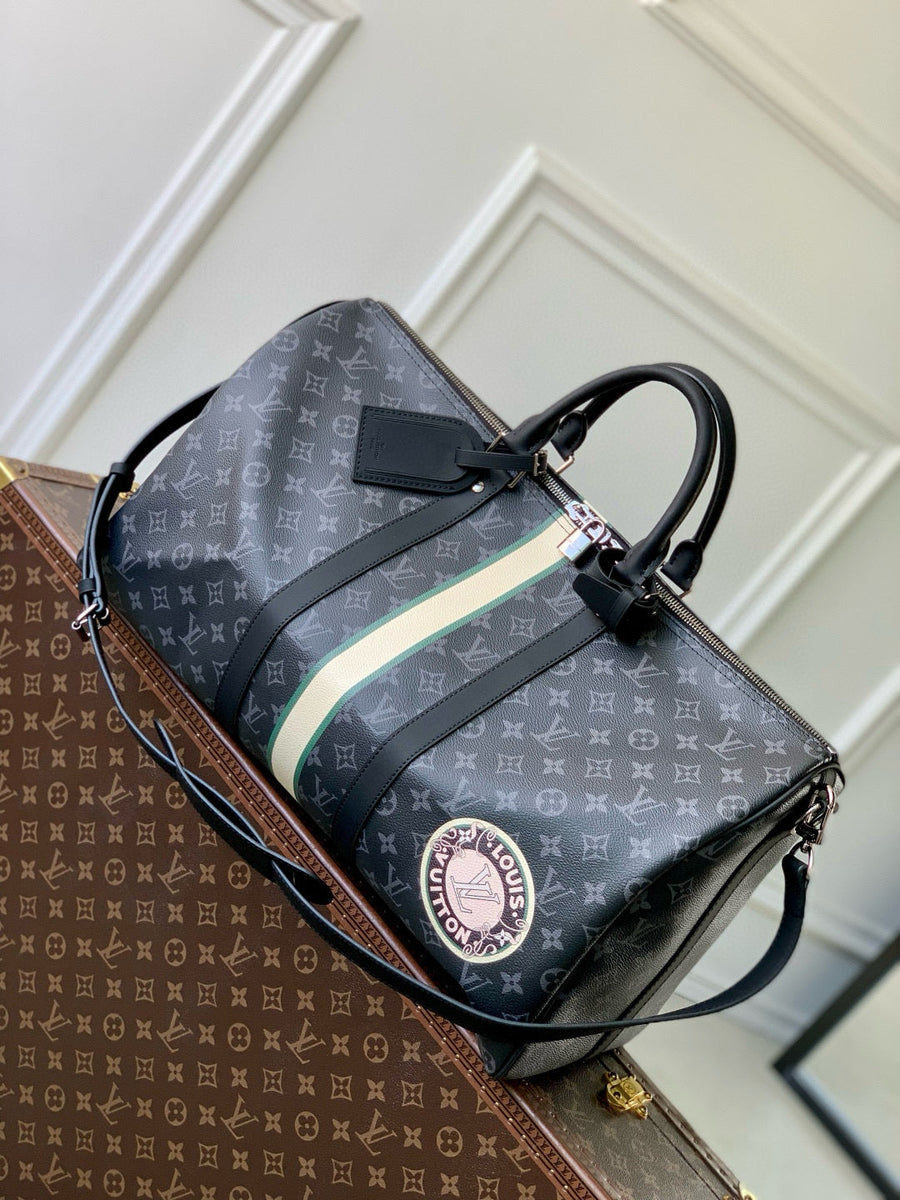 Louis Vuitton Bags- Louis Vuitton Lou Keepall Bandoulière 50 Bag Elegant Everyday Designer Handbag