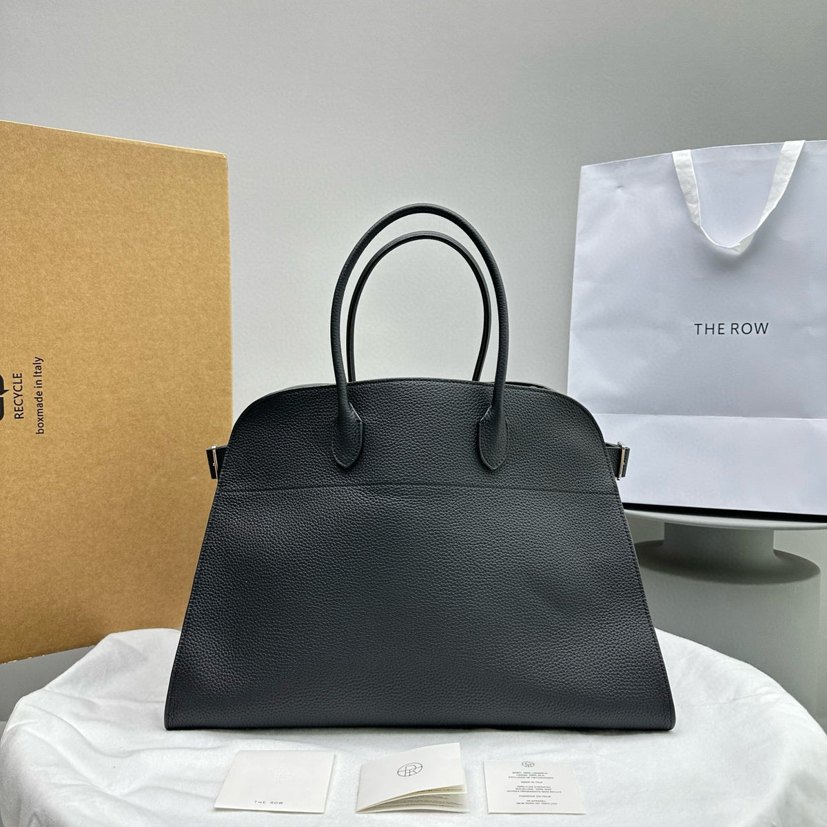 The Row Bags- The Row Margaux 17 Bag Luxury Designer Leather Handbag