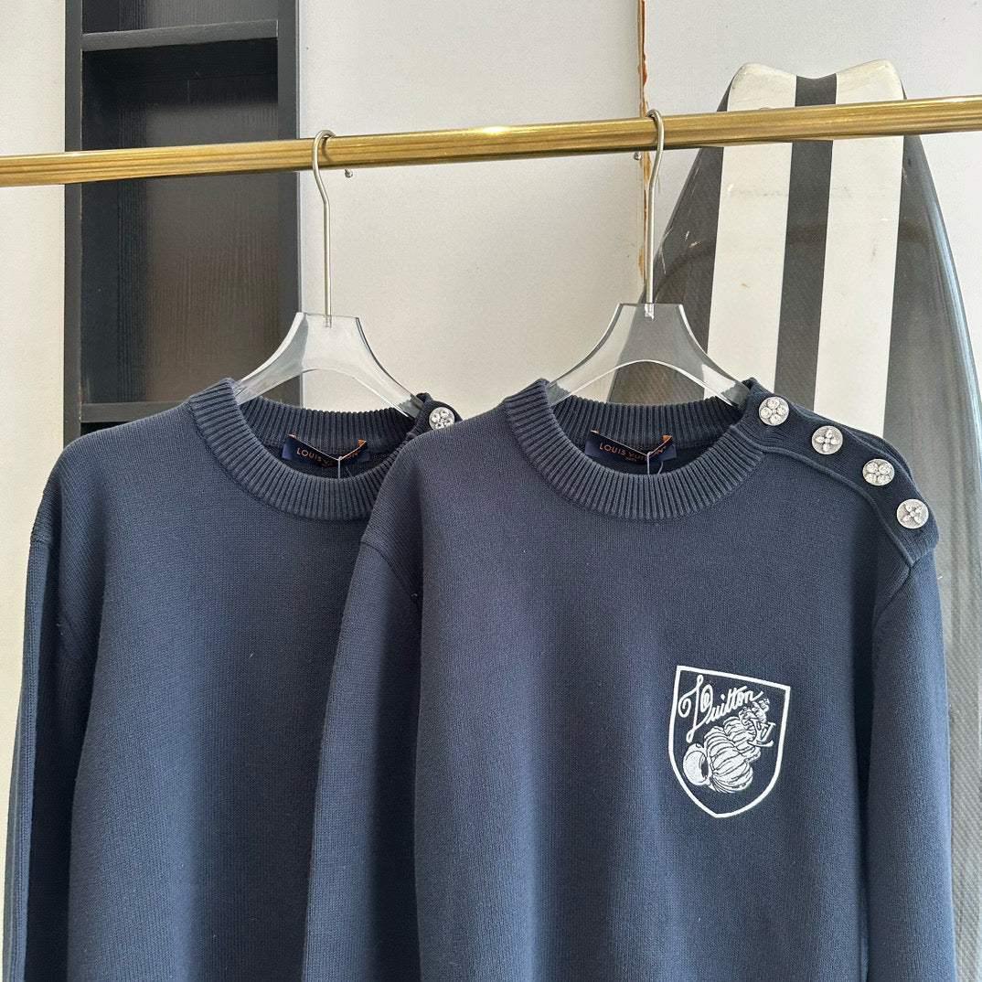 Louis Vuitton Sweaters- Louis Vuitton Lou Jumper Premium Casual Designer Knitwear