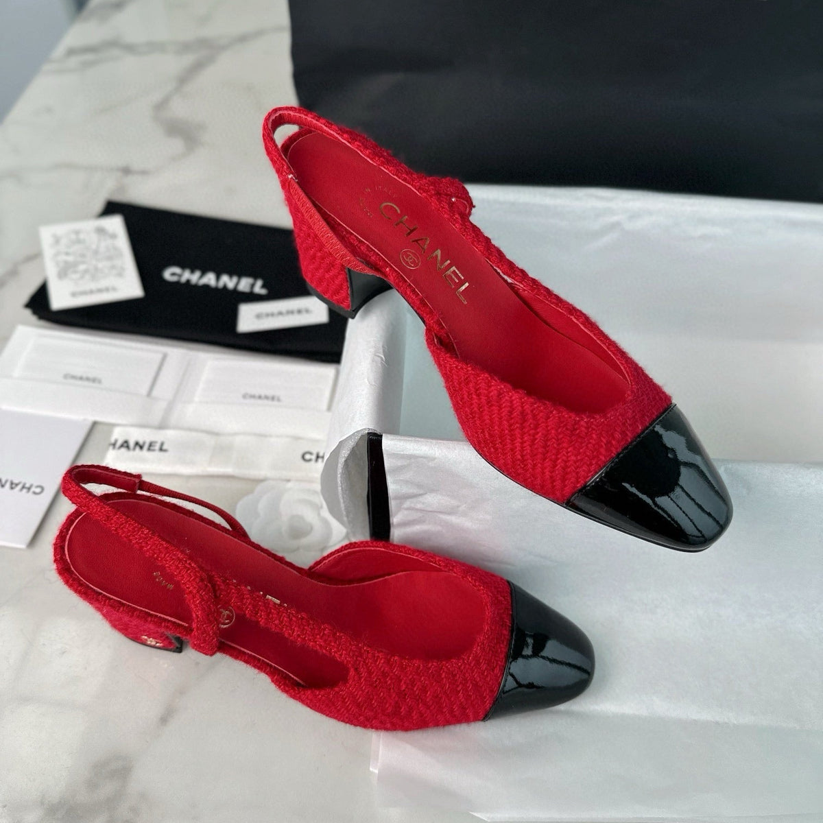 Chanel Shoes- Chanel Slingback Heels Comfortable Everyday Designer Shoes