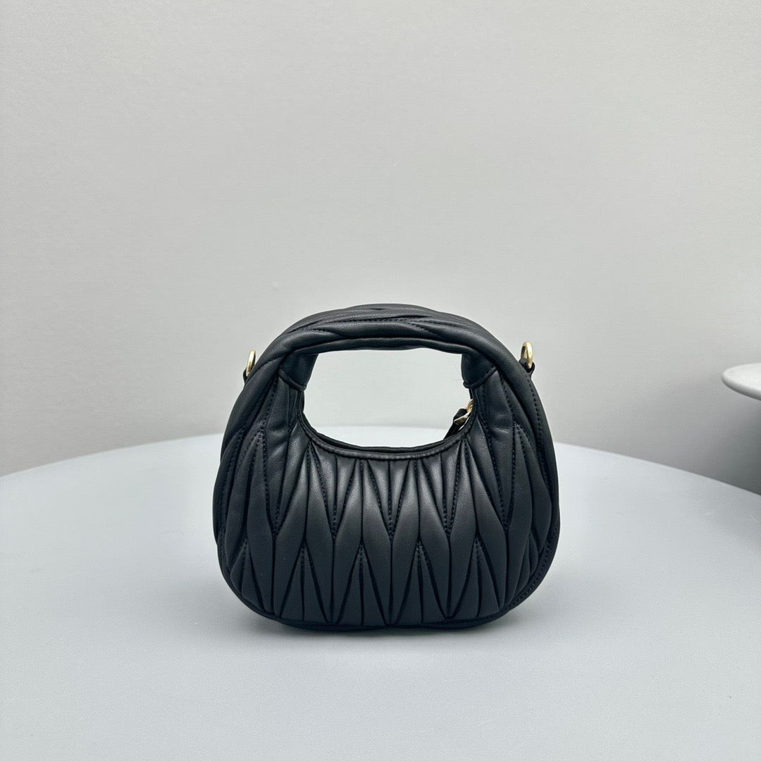 Bags- Miu M Wander Mini Hobo Bag Elegant Everyday Designer Handbag