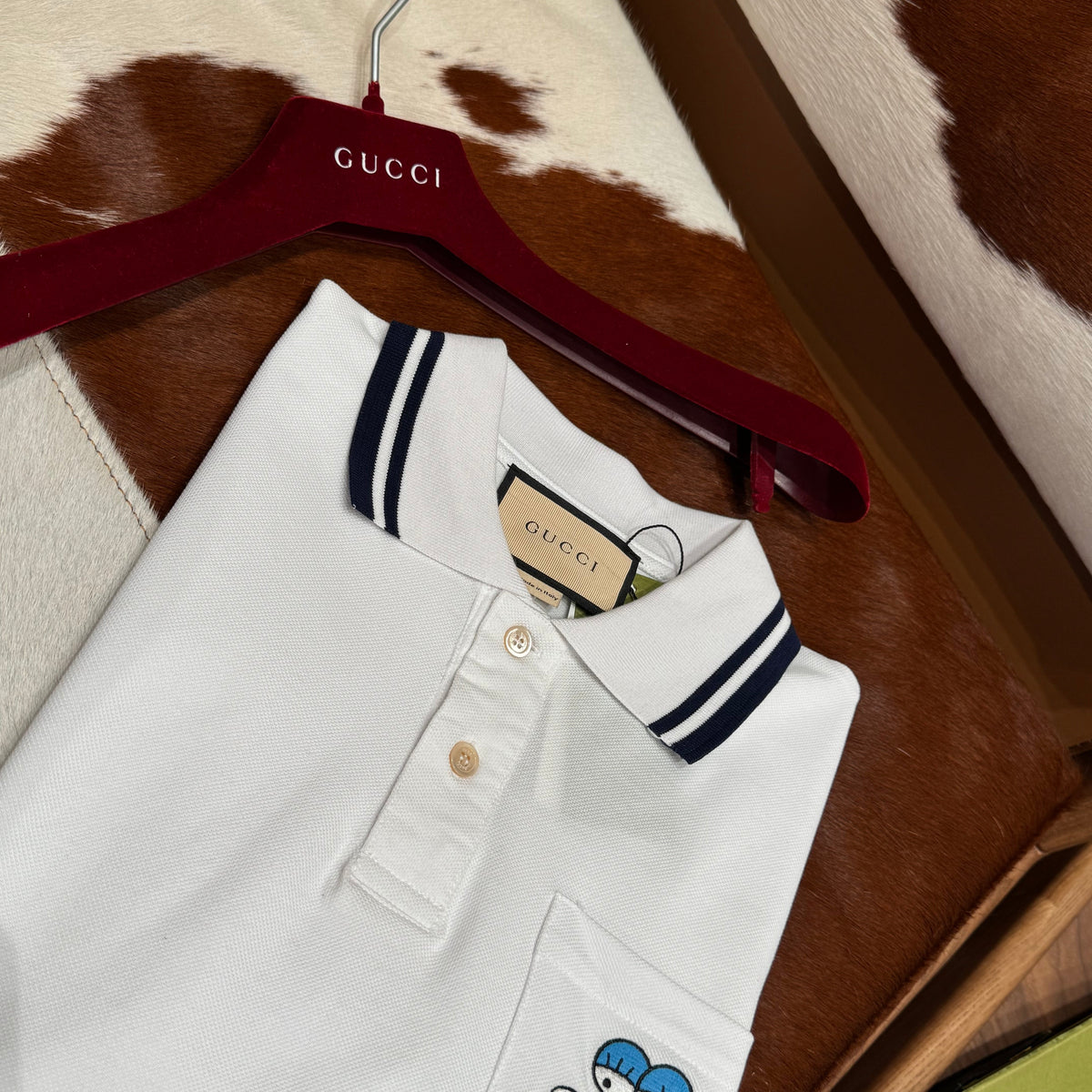 Gucci Polo Shirts- Gucci Polo Shirt Classic Designer Cotton Polo Shirt
