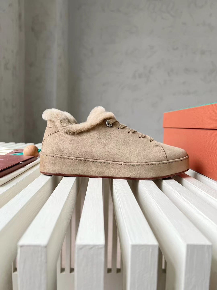 Shoes- Loro P Fur Nuages Sneakers Comfortable Everyday Designer Shoes