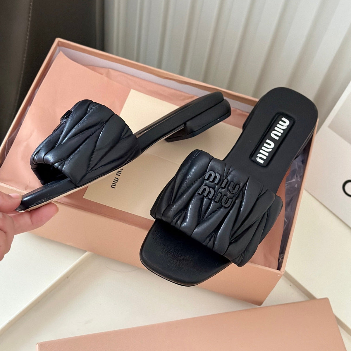 Shoes- Miu M Sandals Premium Designer Casual Shoes