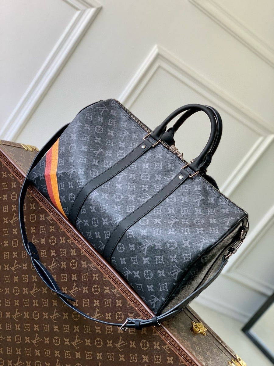Louis Vuitton Bags- Louis Vuitton Lou Keepall Bandoulière 50 Bag Elegant Everyday Designer Handbag