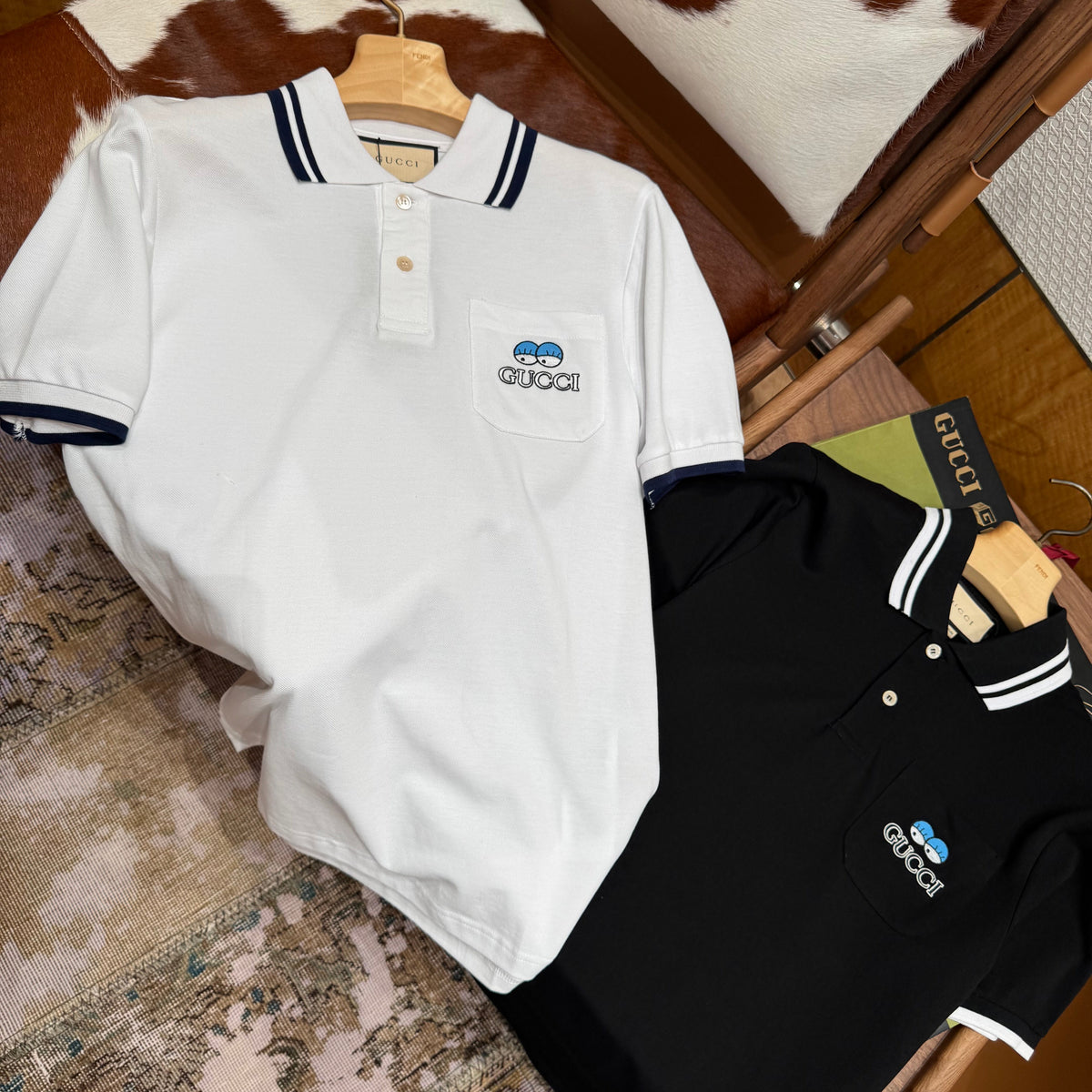 Gucci Polo Shirts- Gucci Polo Shirt Classic Designer Cotton Polo Shirt