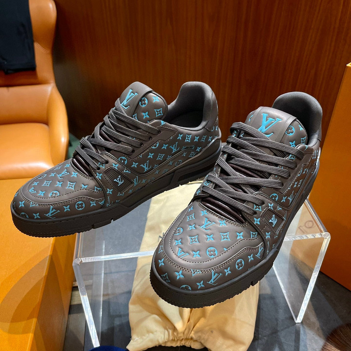 Louis Vuitton Shoes- Louis Vuitton Lou Trainers Comfortable Everyday Designer Shoes