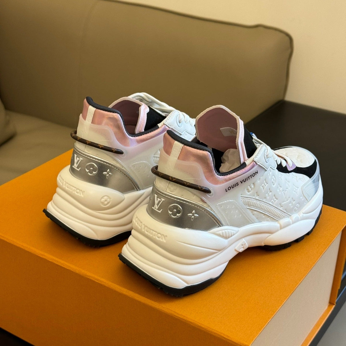 Louis Vuitton Shoes- Louis Vuitton Lou Run 55 Trainers Premium Designer Casual Shoes