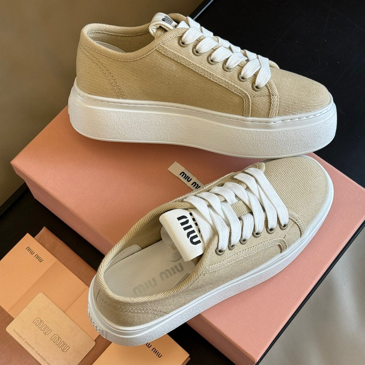 Shoes- Miu M Trainers Comfortable Everyday Designer Shoes