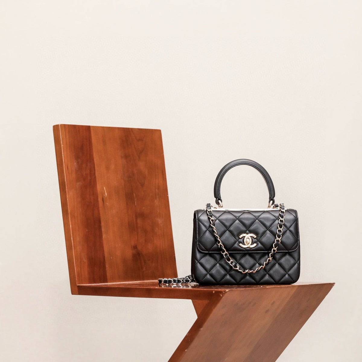 Front view of Chanel 24C Mini Trendy Bag premium piece